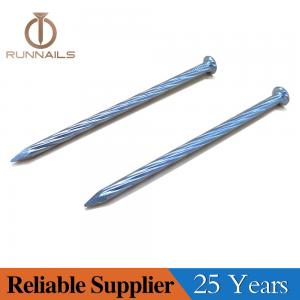 Galvanized Spiral Concrete Steel Nails, Taiwan Quality, Shine Bright Zinc Surface, with P Head, Diamond Point, 25 Years Professional Manufacturer